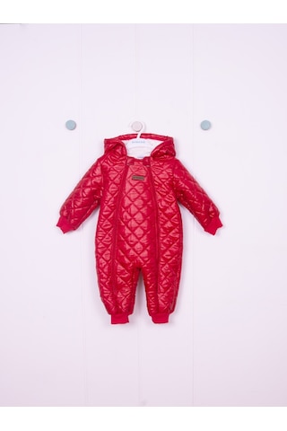 Mikro Kozmonot Kırmızı Bebek Tulumu Kırmızı