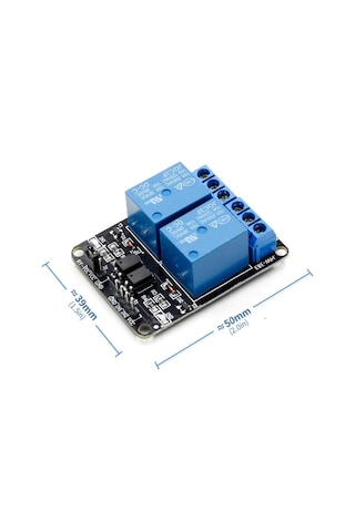 2 Kanal 5v Röle Modül -- Ac 250v 10a -- Optokuplör Izolasyonlu