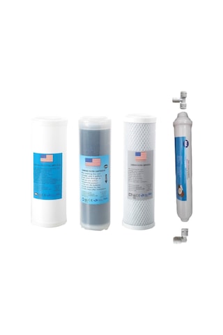 Filtre Dünyası Aura Cebilon Usa Çift Karbonlu Su Arıtma Filtresi Takım 4Lü Set