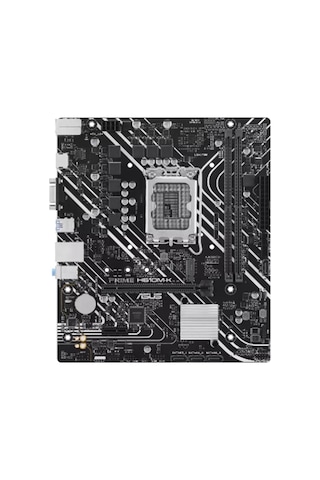 Prıme H610m-k Ddr5 5600mhz 1xvga 1xhdmı 1xm.2 Usb 3.2 Matx 1700p 12. / 13. 14. Nesil İşlemci Uyumlu
