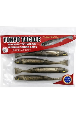 Tokyotackle Wiggle Real Fish Silikon Balık Yem 7.5cm 5'li Paket P12s5706