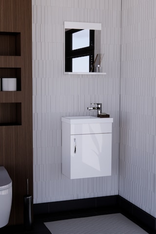Mini Ebeveyn Beyaz 45*25 Cm Banyo Dolabi Çok Renkli
