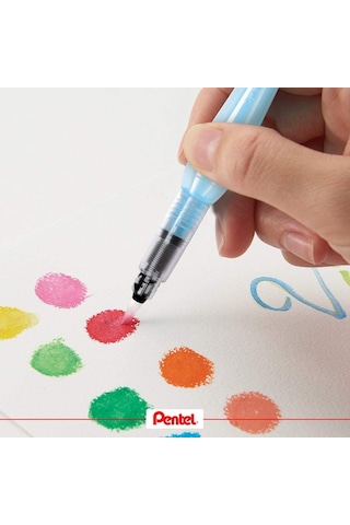 Pentel Su Hazneli Fırça Uçlu Kalem Medium Uç