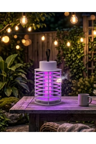 Akıllı Elektrikli Böcek Öldürücü Lamba Uv Mor Işık Şarjlı Sessiz Duvara Asılabilir Masaüstü Mh-hs1225-9936