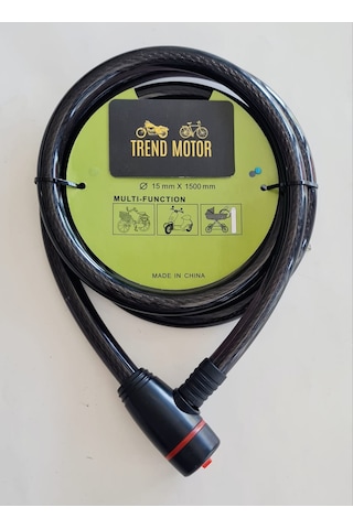 Bisiklet Kilit 15MM Kalınlık - 150 CM Uzunluk