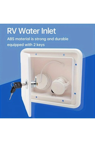 Xuweiwei Sfwh1 193 164 02 Güvenli Kilitlenebilir Karavan Su Dolum Ünitesi Kare Yerçekimi Beslemeli Giriş Hortumlu Harici Genişleme Uyumlu Tatlısu Sistemleri