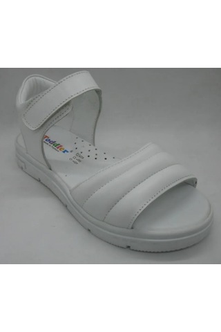 Toddler 491 Beyaz Doğal Deri Anatomik Taban Çocuk Sandalet 31-35 Beyaz