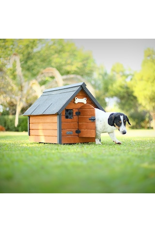 Mandu Isı Yalıtımlı Ahşap Köpek Kulübesi Small