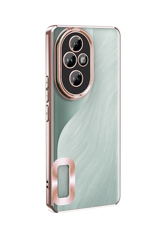 Honor 200 Uyumlu Kılıf Kamera Korumalı Logo Gösteren Zore Omega Kapak -115581 Siyah