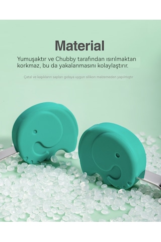 Kısa Saplı Çocuk Paslanmaz Çelik Çatal-kırmızı 05 Kırmızı