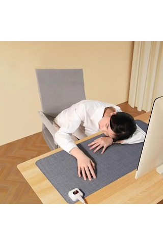 Elektrikli Isıtmalı Mouse Pad Masa Matı Siyah Ab Fişi Siyah Ab Fişi