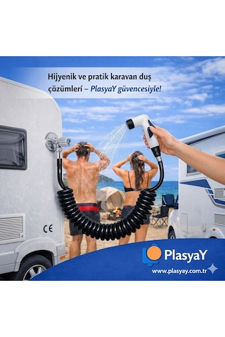 Plasyay Spiral Şattaf Bide Başlıklı Taharet Matik 3.5 Metre