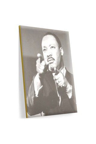 Cakasepetim Martin Luther King Siyah Beyaz Ahşap Mdf Tablo
