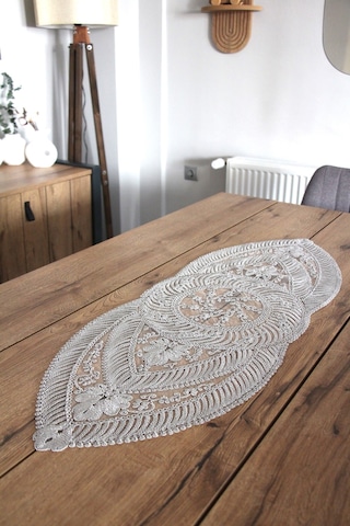 Dantel Kordon Örme Detay Masa Runner Fiskos Örtüsü 100x35 Cm 1006-ortayvrlk 001