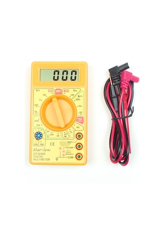 Dt-830d Dijital Ölçü Aleti Multimetre Sarı Renk