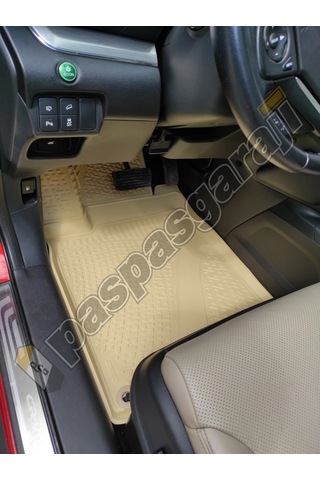 Honda Cr-V 2012-2018 Arası Bej 3D Havuzlu Paspas