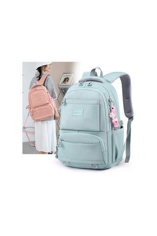 Yifomall Siyah Nylon Su Geçirmez Genç Kız Çanta, 15.6" Laptop Taşıma, Yüksek Kapasiteli Okul/seyahat Sırt Çantası, Dayanıklı Ve Hafif Çok Renkli