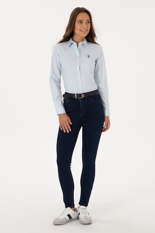 U.S. Polo Assn. Kadın Koyu Mavi Skinny High Waist Fit Jean Pantolon 50317633-DN0023