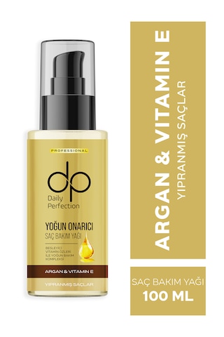Dp Daily Perfection Argan Yağlı Ve E Vitaminli Saç Bakım Yağı 100 ML