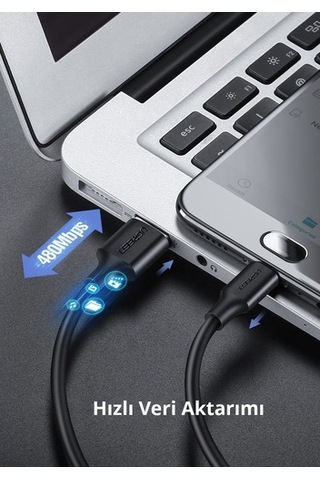 Ugreen Micro Usb Şarj Ve Data Kablosu Beyaz 1 Metre