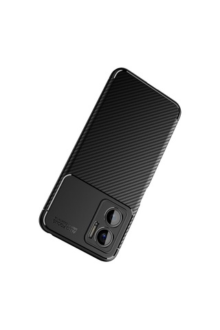 Xiaomi Uyumlu Redmi Note 11e Kılıf Zore Karbon Görünümlü Negro Silikon Kapak