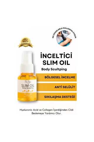 İnceltmeye Ve Sıkılaştırmaya Yardımcı Selülit Karşıtı Slim Oil, Yağ 60 Ml