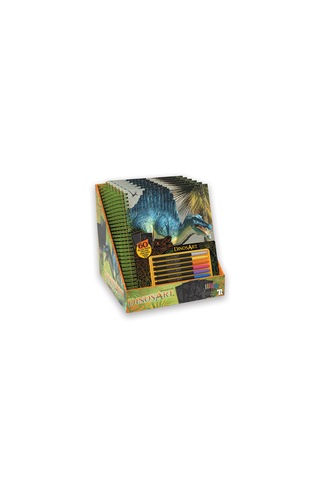 Lordstore513 Dinosart Kara Sayfalı Boyama Kitabı