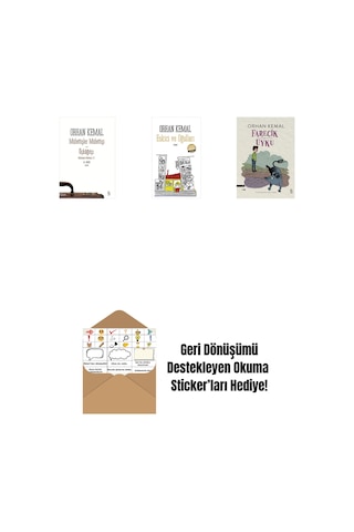 Müfettişler Müfettişi - Üçkâğıtçı 2 Kitap Bir Arada + Eskici Ve Oğulları Midi Boy + Farecik Uyku + Okuma Sticker'ları