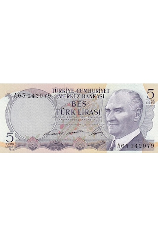 6. Emisyon 1. Tertip 5 Tl Çil