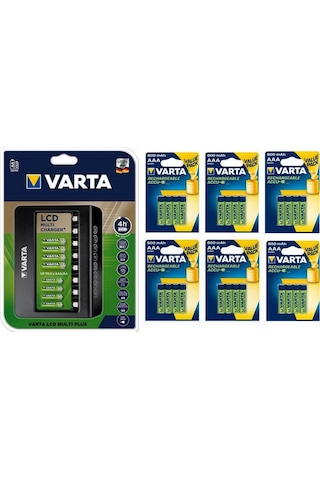 Varta Multi Plus 8Li Şarj Cihazı 24*800 Mah Aaa Şarjlı Pil
