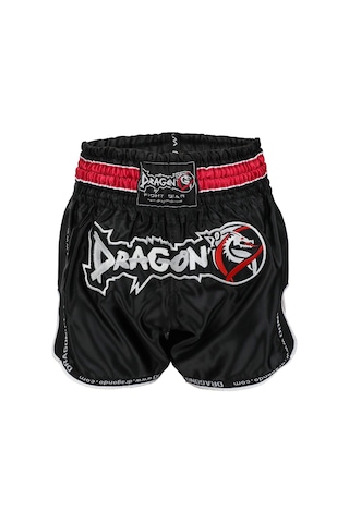 Dragondo Mt3075 Retro Neo Muaythai Şortu Siyah Retro Muay Thai Şort Siyah
