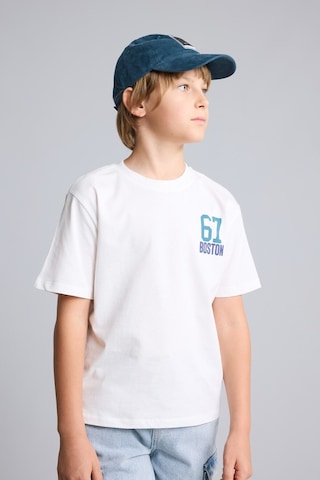 Defacto Oversize Fit Bisiklet Yaka Baskılı Kısa Kollu Tişört Erkek Çocuk I6729a826hswt32 Beyaz-wt32
