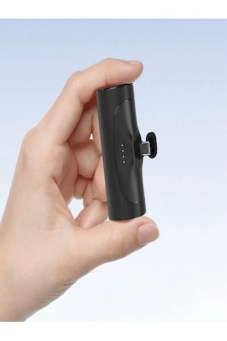Çelikwork PW0-101 3000 mAh Elektronik Taşınabilir Type-C Batarya Powerbank Siyah
