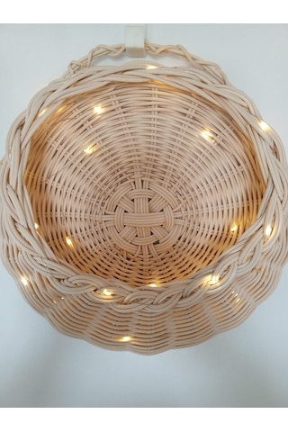 Led Işıklı Bambu Sepet Yılbaşı