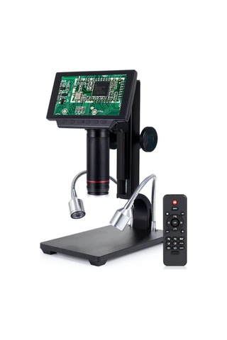 Dijital 12mp Hd/av Mikroskop Uzun Ayaklı Usb Kumandalı Endüstriyel 5 İnc Ekran Pcb Tamir Lehimleme Mikroskop
