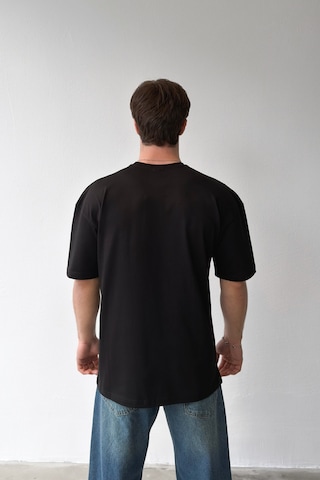 Flaw Yale Nakışlı Tişört-29680 Siyah