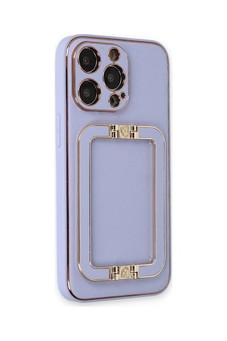 Newface Apple iPhone Uyumlu 13 Pro Max Kılıf Coco Elit Kapak Semeglbl - 79 - Lila
