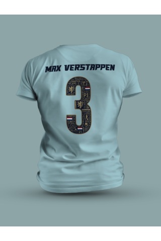 Fnbx Max Verstappen Simply Lovely Number 3 T-shirt Turkuaz