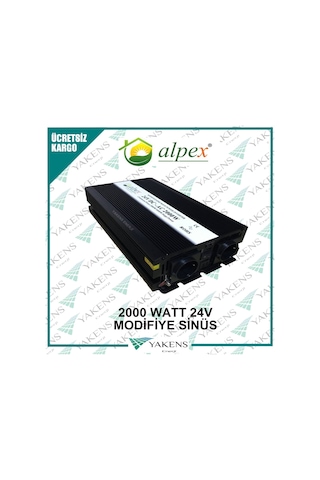 2000 Watt 24 Volt Modifiye Sinüs İnverter Alpex
