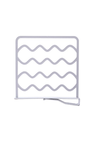 Konesam Beyaz Pprahat Kurulumlu Dolap Bölücü Raf Ayırıcısı - Çanta, Kazak, Battaniye Organize Et - 2.2cm'den İnce Raf İçin - 1 Adet Beyaz