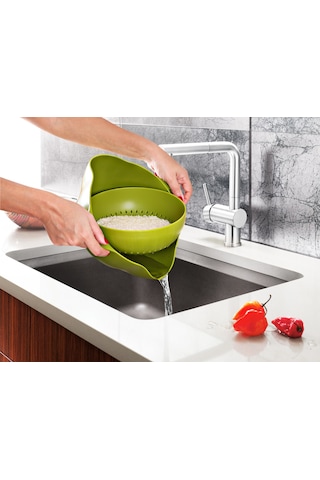 Periboia 360 Derece Dönebilir Pratik Hazneli Süzgeç Karışık Renkli