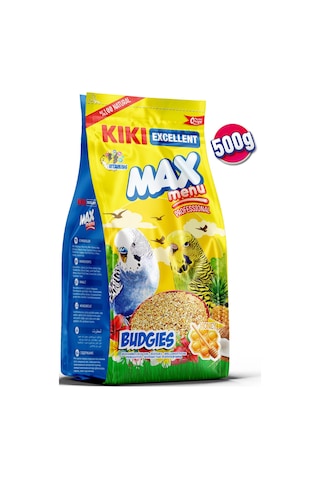 KIKI Excellent Kuş Max Menu Budgies Ballı Muhabbet Kuşu Yemi 500 gr. KB301