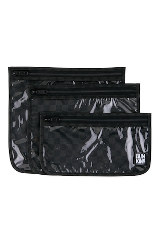 Bumkins Şeffaf Seyahat Çantası - Rich Black Siyah