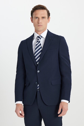 Ac&co Erkek Lacı Slim Fit Dar Kesim Kırlangıç Yaka Gofre Desenli Takım Elbise