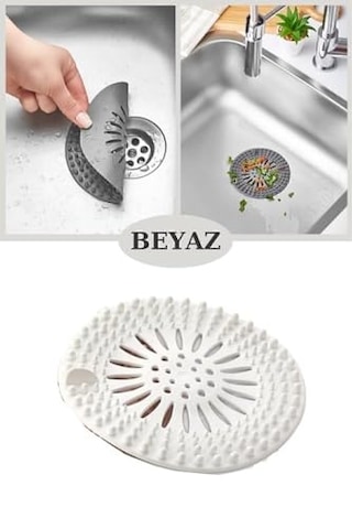 Seahome Süzgeçli Lavabo Banyo Küvet Tıkacı, Yuvarlak Evye Küvet Banyo Gider Kapağı Beyaz Renk Isgfm3 Genel