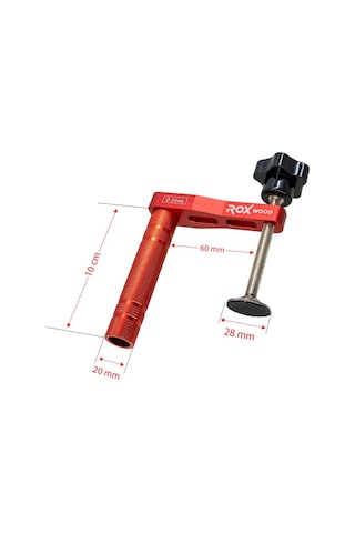 Rox Wood 0303 Alüminyum Dikey Marangoz Tezgah İşkencesi 20 Mm