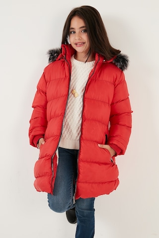 Lela Içi Peluş Astarlı Çıkarılabilir Kapüşonlu Suya Dayanıklı Kız Çocuk Mont 5761910 Kırmızı