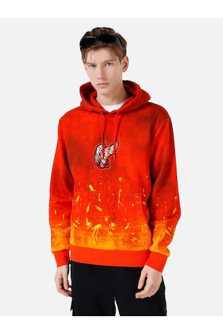 Colin's Colins Regular Fit Baskılı Turuncu Erkek Sweatshirt Cl1066979 Turuncu