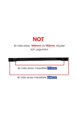 4 Adet Kare Mat Siyah Metal Mobilya Kulpu 160mm - 192mm Mat - Siyah