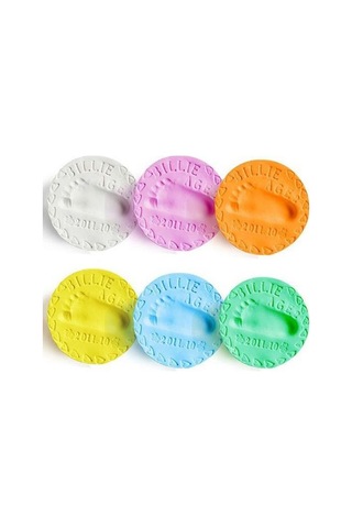 20g Bebek Bakımı Hava Kurutma Yumuşak Kil Bebek El İzi Ayak İzi Kiti Döküm El Parmak İzi